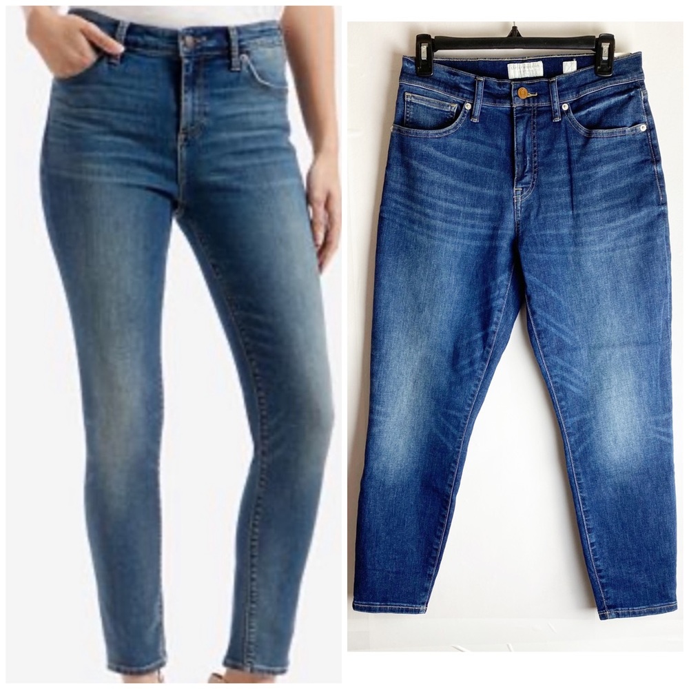 New Lucky Brand Ava Mid Rise Crop Skinny Jeans 10